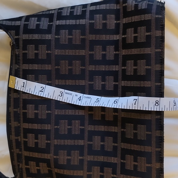 Monogrammed E Purse made in Korea. Possibly made to resemble Fendi brand. - Picture 12 of 14